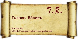 Tuzson Róbert névjegykártya