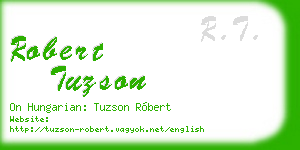 robert tuzson business card